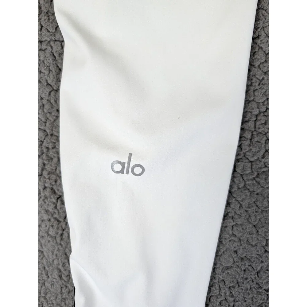 Alo Yoga Airbrush High-Waist Heart Throb Ankle Leggings XL White/Black